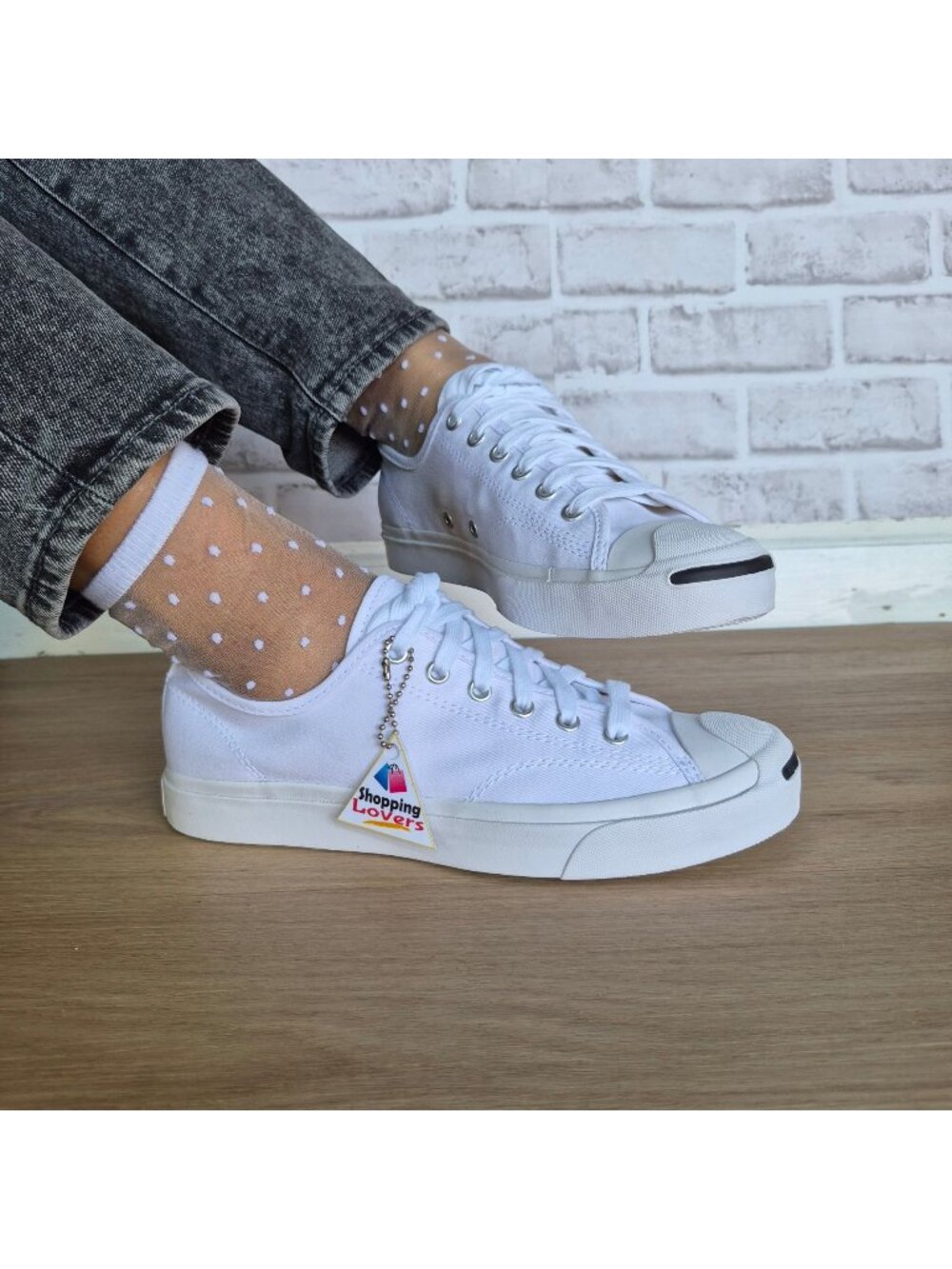 ⭐Converse Jack Purcell JP OX Canvas Low 8.5 Women's Shoes Sneakers White 164057C